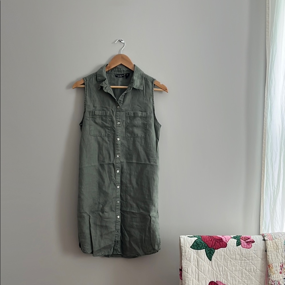 Willi Smith Olive Green Sleeveless dress